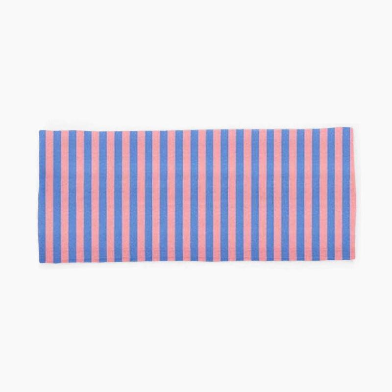 Stretchy Wide Striped Headbands Soft Non-Irritating Breathable Fabric 6 Color Choices for Yoga Travel Daily Wear