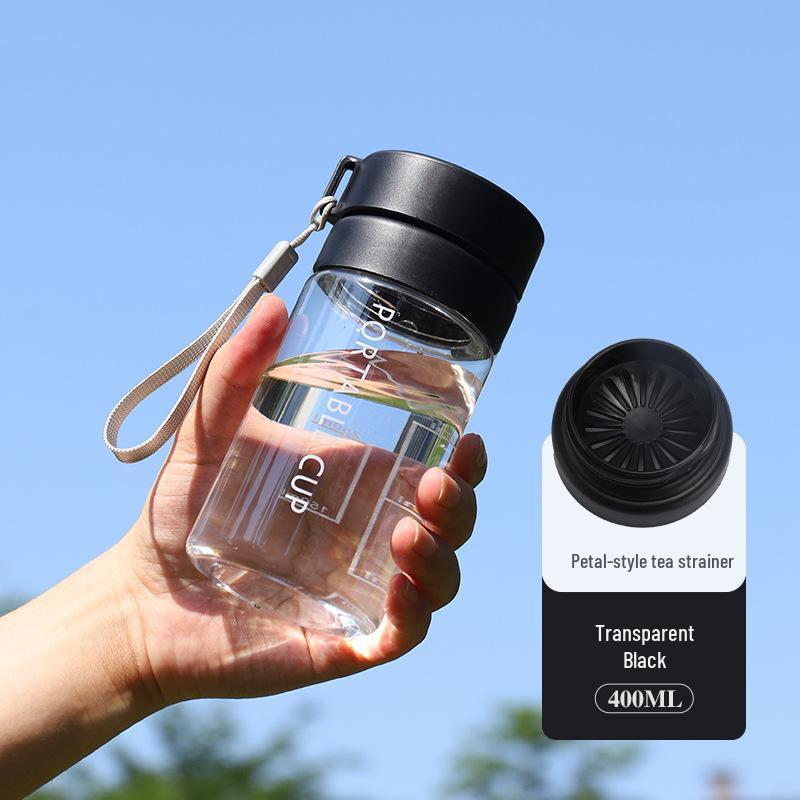 

Large Capacity Frosted Sports Water Bottle with Tea Infuser and Lanyard - Customizable Outdoor Gift Cup Standard