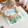 Non Slip Silicone Placemat for Toddlers, Non-Slip Food Grade Baby Eating Mat, Feeding Mat Dining Table with Safety Edge, Foldable Multi-functional