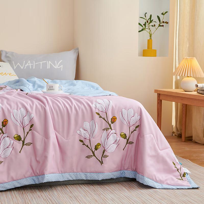 Duoqiman Brushed Floral Print Polyester Quilt