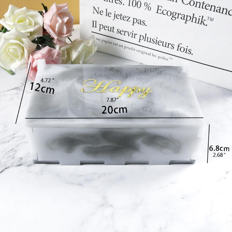 Epoxy Crystal Resin Silicone Mold 1 Set  Domino Resin Storage Box Mould for DIY Home Decoration Jewelry Making