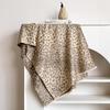 Leopard Print Jacquard Imitation Cashmere Scarf Women'S Short Fringed High-End Shawl