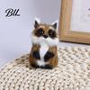 Christmas Tree Raccoon Ornament Cute Plush Doll with Lanyard Soft Fluffy Animal Pendant Non-shedding for Bags Keys Trees Collectible Gifts Kids Adults