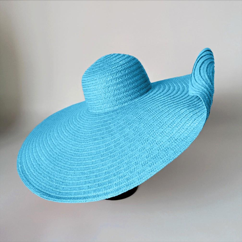 

Extra Large Foldable Straw Sun Hat for Women - 70cm European Style, Breathable Beach Hat