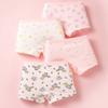 4pc/lot Girls Cotton Underwear Boxers Pant Soft Comfortable Cute Girls Underwear