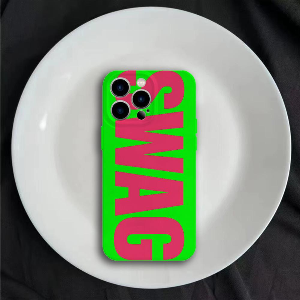 Luxury Y2K Style SWAG Glossy Film Hard Phone Case for Samsung Galaxy A37 A57 A17 A07 A16 A56 A55 A35 A15 A54 A05 A14 4G 5G