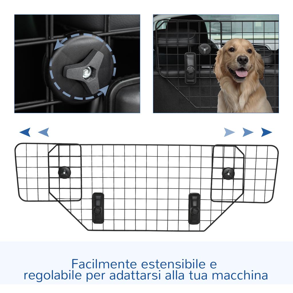 Dog Guard Car Universal Boot Guard 90-120 cm Adjustable Metal