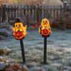 Outdoor Halloween Yard Decorations Solar Ghost Pumpkin Stake Light, LED Auto Light Sensor Garden Lamp, Waterproof Cute Lawn Ornament Decorative Ground