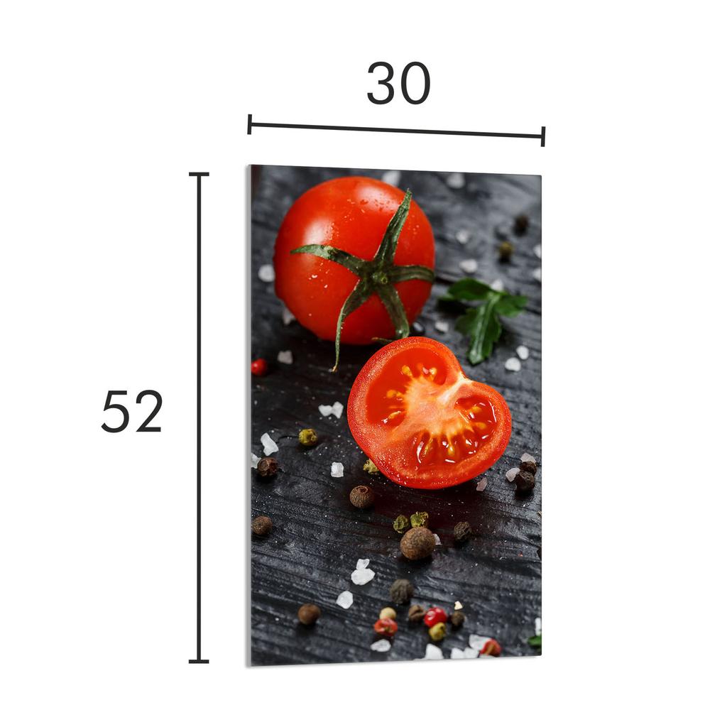 SZKLANA DESKA DO KROJENIA 30x52 Pomidor