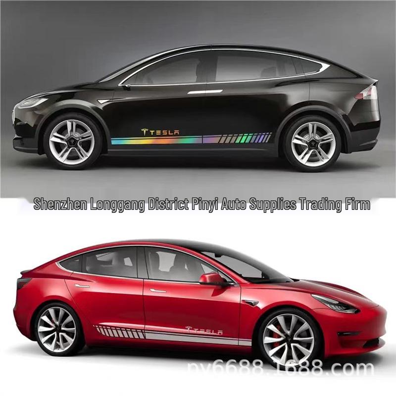 X-320 Streep Decal voor Taillelijn voor Tesla Model S 3 X Y Autodeur Zijskirt