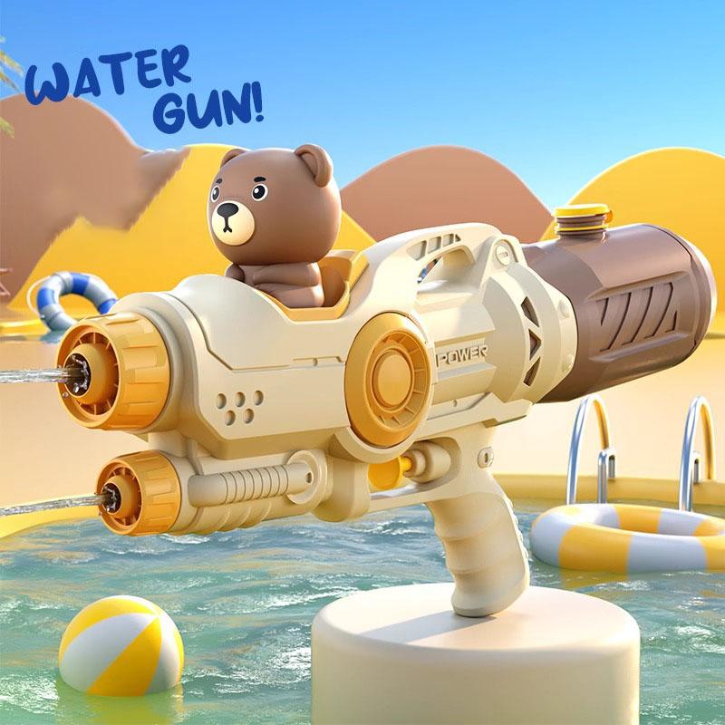 Summer Single Double Nozzle Water Gun, Large Capacity Cartoon Unicorn Duck Water Gun, Outdoor Beach Water Play Toy