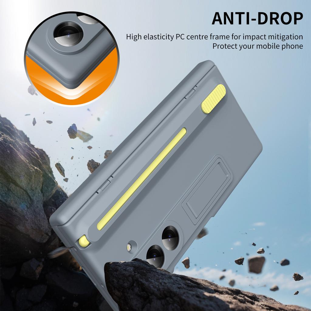 Magnetisches Scharnier Handyhülle Für Samsung Galaxy Z Fold 7 6 4 5 3 Bildschirmschutz Glas Ausziehbarer Stifthalter Aufbewahrungssteckplatz Hülle