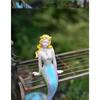 Fish tank landscaping Mermaid Garden Terrace Garden Decoration Desktop Home Resin Ornament Pool Balcony Decoration