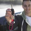 Leather Braided Woven Rope Keychain Diy Bag Pendant Key Car Holder Keyring