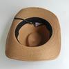 Chapeau de cowboy usé Chapeau de soleil unisexe À larges bords Paille malléable Tressé Chapeau de cowboy western Club de musique Fête Vacances Chapeau