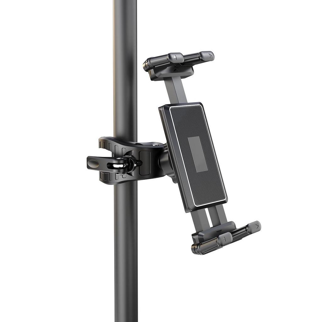 Multipurpose Phone & Tablet Holder for Treadmills, Bikes, Strollers, Golf Carts, and Music Stands