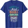 Million Books I Haven't Read Funny Graphic Tee Shirt Casual Crewneck T-Shirt for Men