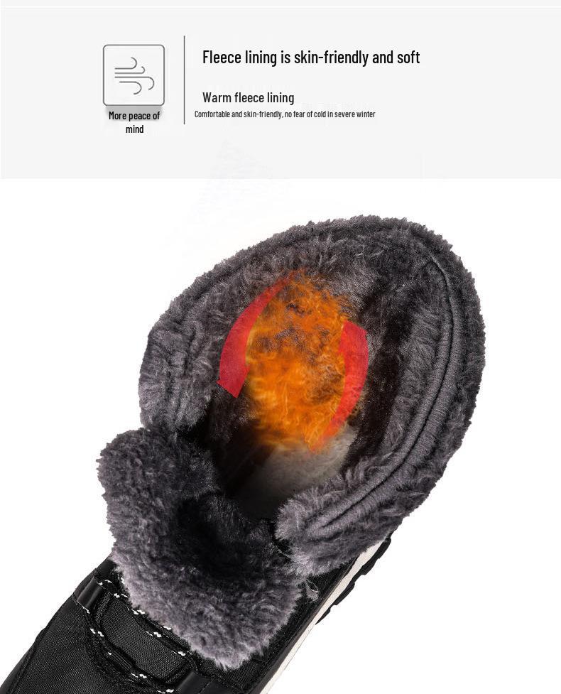 Women's High-Top Winter Snow Boots: Outdoor Travel Style, Plus Cotton, Combat Design, New for 2025.
