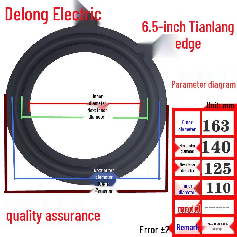 Speaker Rubber Surround Rings - 3/4/5/6/8/10/12 Inch Replacement Parts