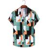 Men's 2023 Floral Hawaiian Short Sleeve Beach Shirt