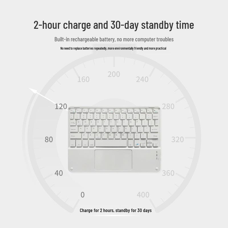 iPad Touch Bluetooth Rechargeable Magnetic Keyboard for Huawei Xiaomi Tablets and Phones