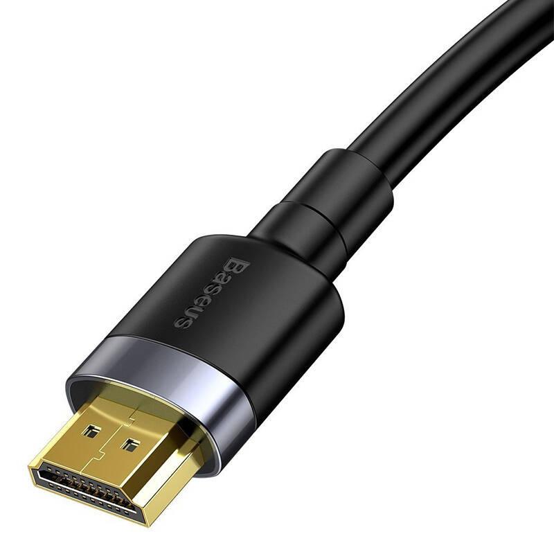 Kabel Hdmi 2.0 Baseus Cafule, 4K, 3D, 2M (Czarno-Szary)