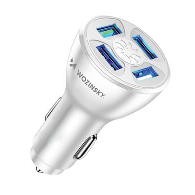 Car Charger 50W 4x USBA QC White