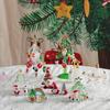 Glass Christmas Tree Ornament Glass with Colorful Hanging Baubles Snowman Candy Cane Bell Charms Christmas Table Decoration 2025