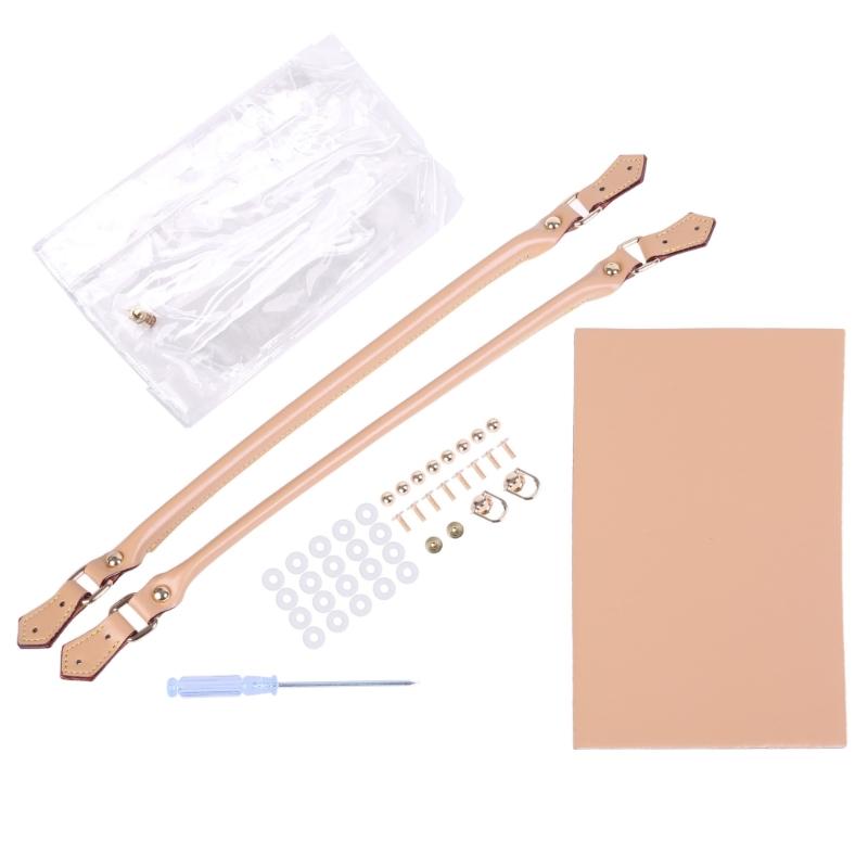 D0LF Clear PVC DIY Tote Bag Handbag Making Kit Handmade Gift Bags Craft Accessories Tool Set Birthday Holiday