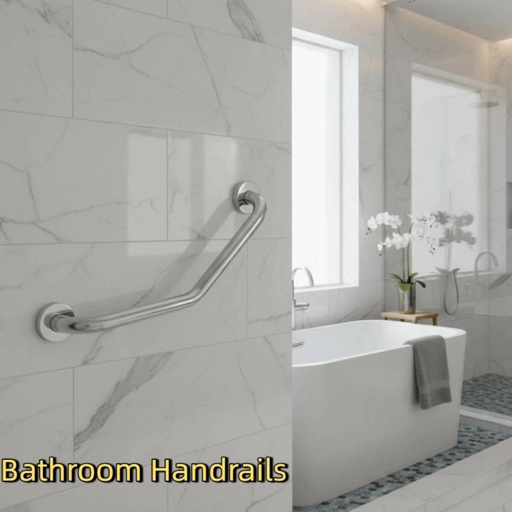 Stainless Steel Bathroom Handrails Thicken Toilet Handrail Grab Rail  Bathtub Security