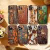 R-Retro I-Industrieel R-Roestig Telefoonhoesje Voor iPhone 17,16,15,14,13,12,11 Plus,Pro Max,XS,Zwarte Zachte Siliconen Cover