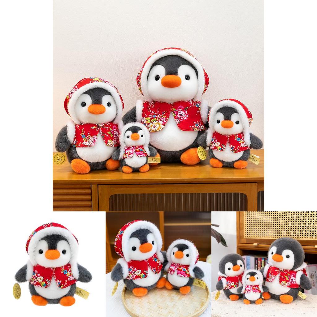 Cute Cartoon Penguin Plush Toy For Babies Bedtime Comfort Soft Stuffed Animal For Kids