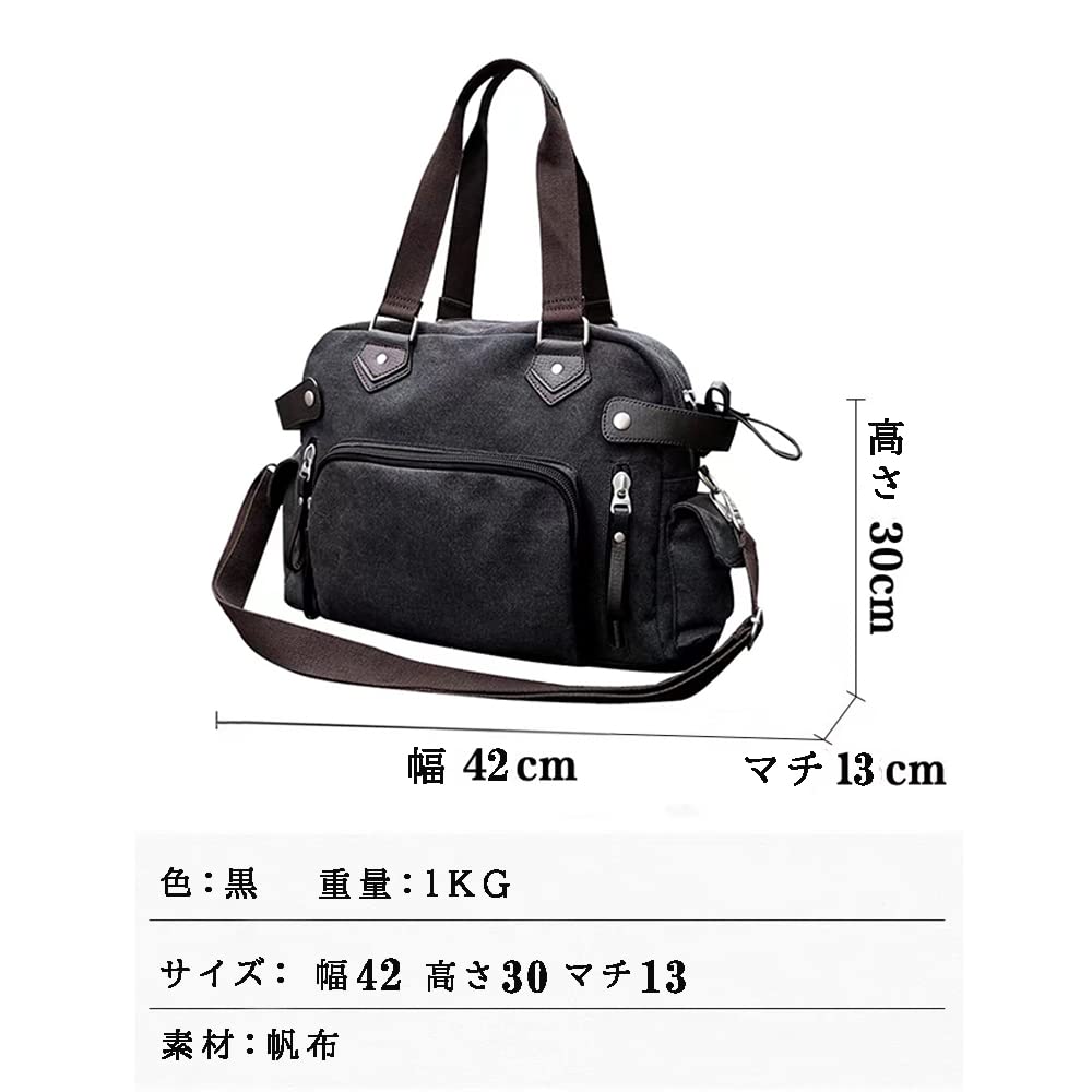 Boston Tote Shoulder Large Shoulder Crossbody Hand for Travel [LEOLEO] Bag, Canvas, Bag, Bag, Capacity, Multi-functional, Bag, Bag, Bag, Stylish, A4,