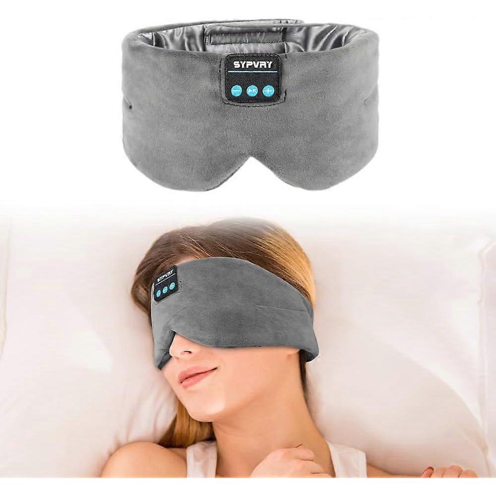 Sleep Eye Mask with Bluetooth Headphones, Wireless Headphones Bluetooth Silk Sleep Mask Blackout Blindfold, Bluetooth Eye Mask