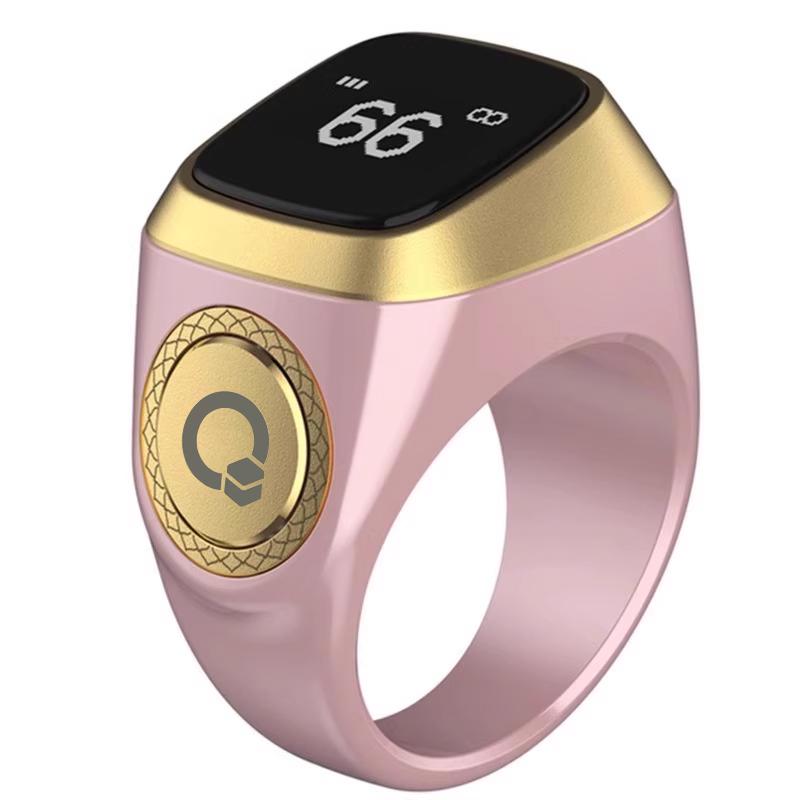 Rechargeable Bluetooth Smart Ring with Digital Counter