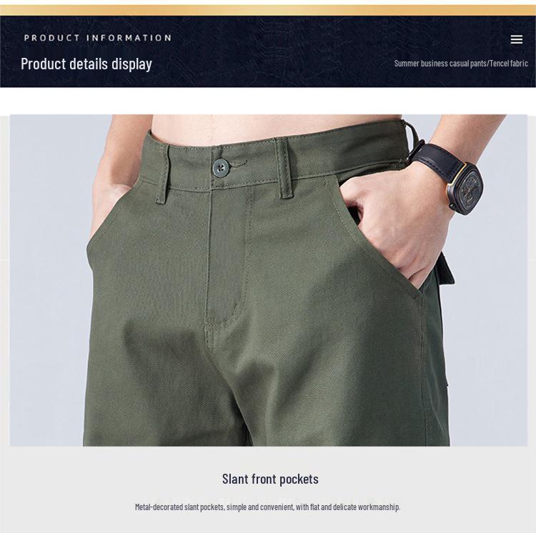 Men's Multi-Pocket Cargo Pants - Loose Fit, Straight Leg, Wear-Resistant, Ideal for Outdoor Sports and Work.