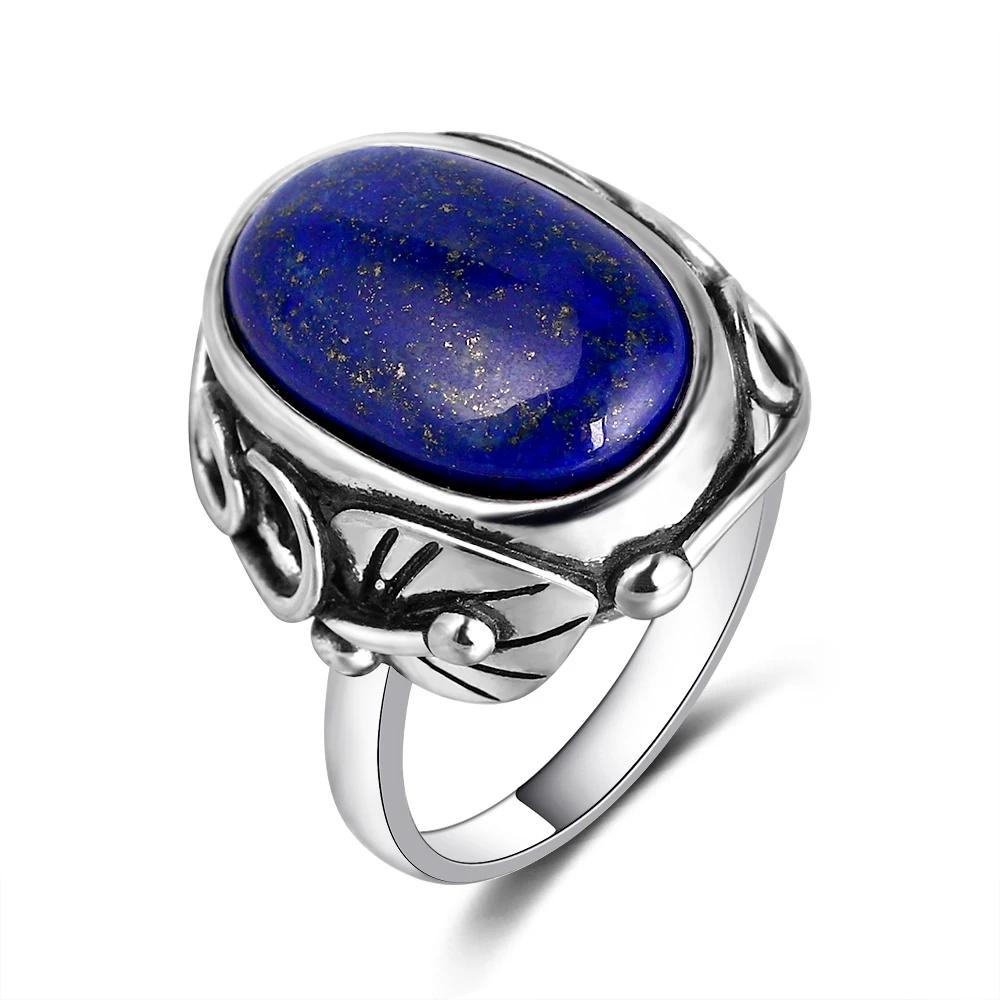 Vintage Natural Stone Ring for Women Men Labradorite Tiger Eye CopperPlating Retro Unisex Statement Jewelry Anniversary Gifts