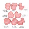 8Pcs/Set DIY Cartoon Animals Biscuit Molds Cookie Cutters Biscuit Molds Plastic Cookie Stamps Cookie Decorating Tools