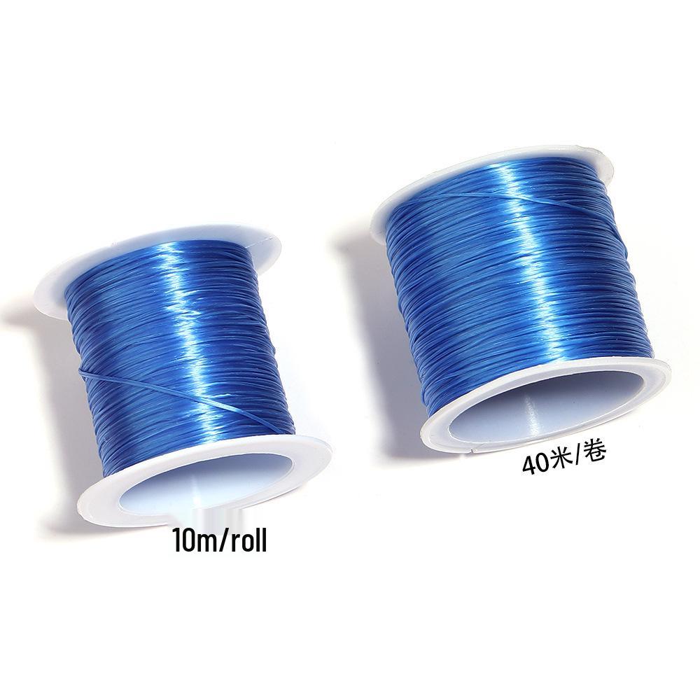 Colorful Handmade Beaded Bracelet with Elastic Cord and Crystal Beads