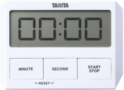 TD-409 WH Kitchen Study Timer with Suction Cup, Thin, White, Glass-Mounted