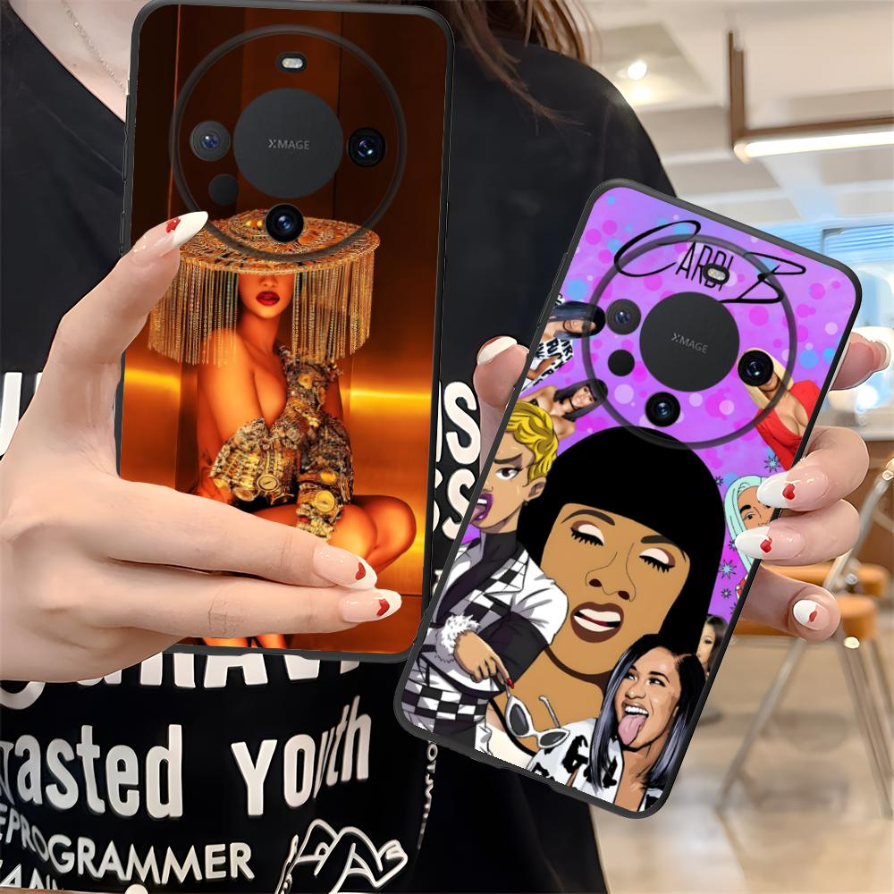 Cardi B Matte TPU Mobile Phone Case for Huawei Mate 60 50 40 30 20 10 Pro Plus Lite E 5G Colorful Printing Cover