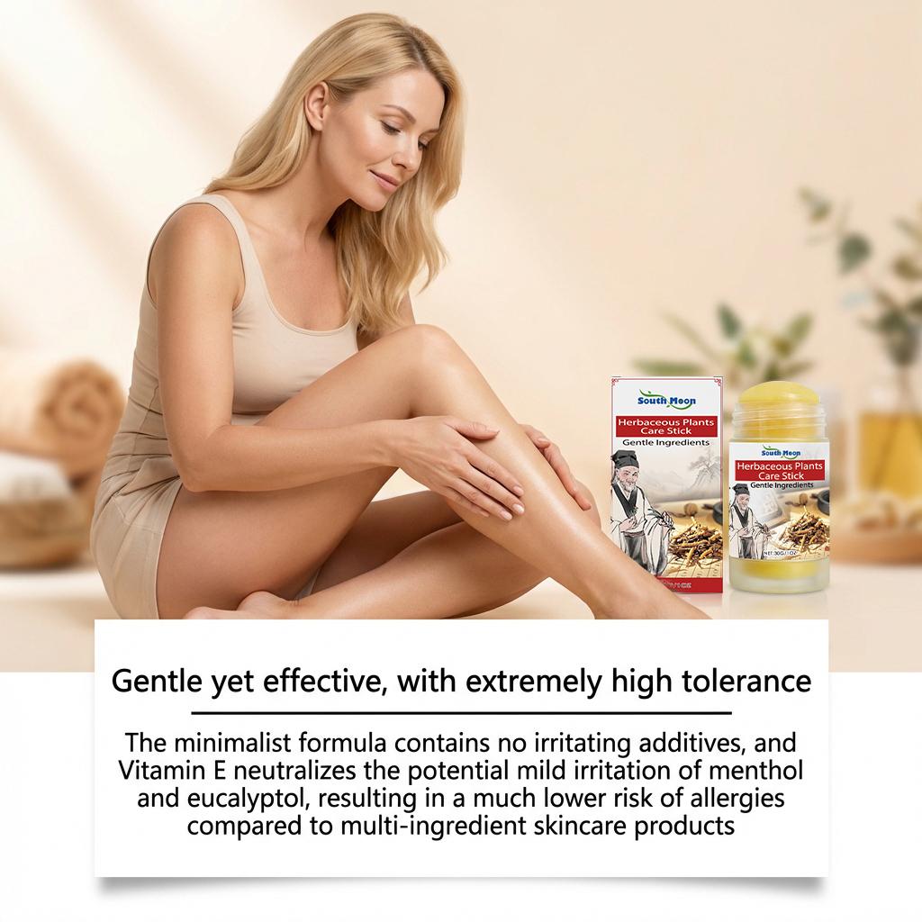 Herbal Care Stick, Mild Formula, Moisturizing & Nourishing, Daily Portable Body Care Balm