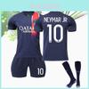 2324 Paris Saint-germain Football Kit Messi Neymar Mbappe Suitable For Kids