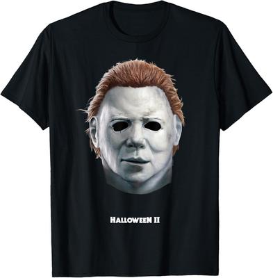 Halloween II מיכאל מאיירס חולצת טריקו תחפושת פנים גדולות