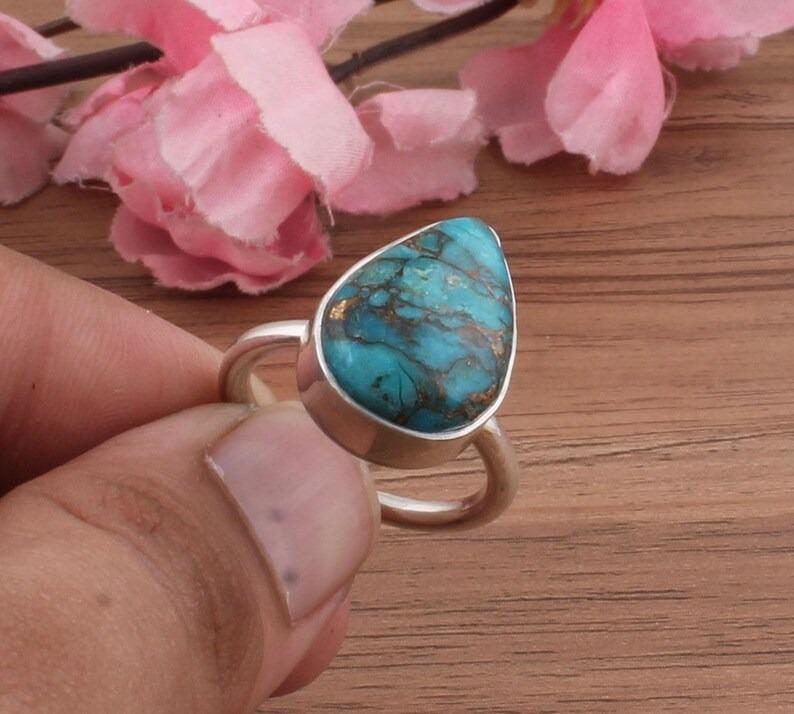 Solid 925 Sterling Silver Handmade Designer Statement Ring Boho Jewelry Anniversary Gift Handmade Jewelry Stacking Ring