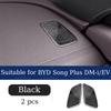 For BYD Song Plus DM-i EV 2024 2025 2026 Car Dust Cover for Air Outlet Instrument Panel Air Outlet Modification Stainless