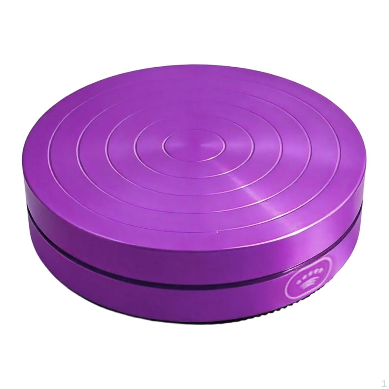 Поворотная платформа для балета из алюминиевого сплава, нескользящий, портативный диск для танцевальных тренировок для улучшения баланса Violet 8cm