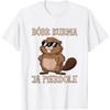 USRUTIUD Bober Kurwa Meme Polen Biber Ja Pierdole Bobr T-Shirt
