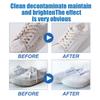 Jue-Fish 100g White Shoe Cleaner Cream - Powerful Stain Remover Whitening De-Yellowing for Sneakers Canvas Shoes Multi-Use