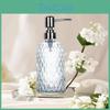 Glass Soap Dish Hand Clear Dispenser With 304 Stainless Steel Pump Stylish Empty Lotion Dispensers